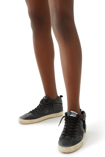 Mid Star Leather Sneakers